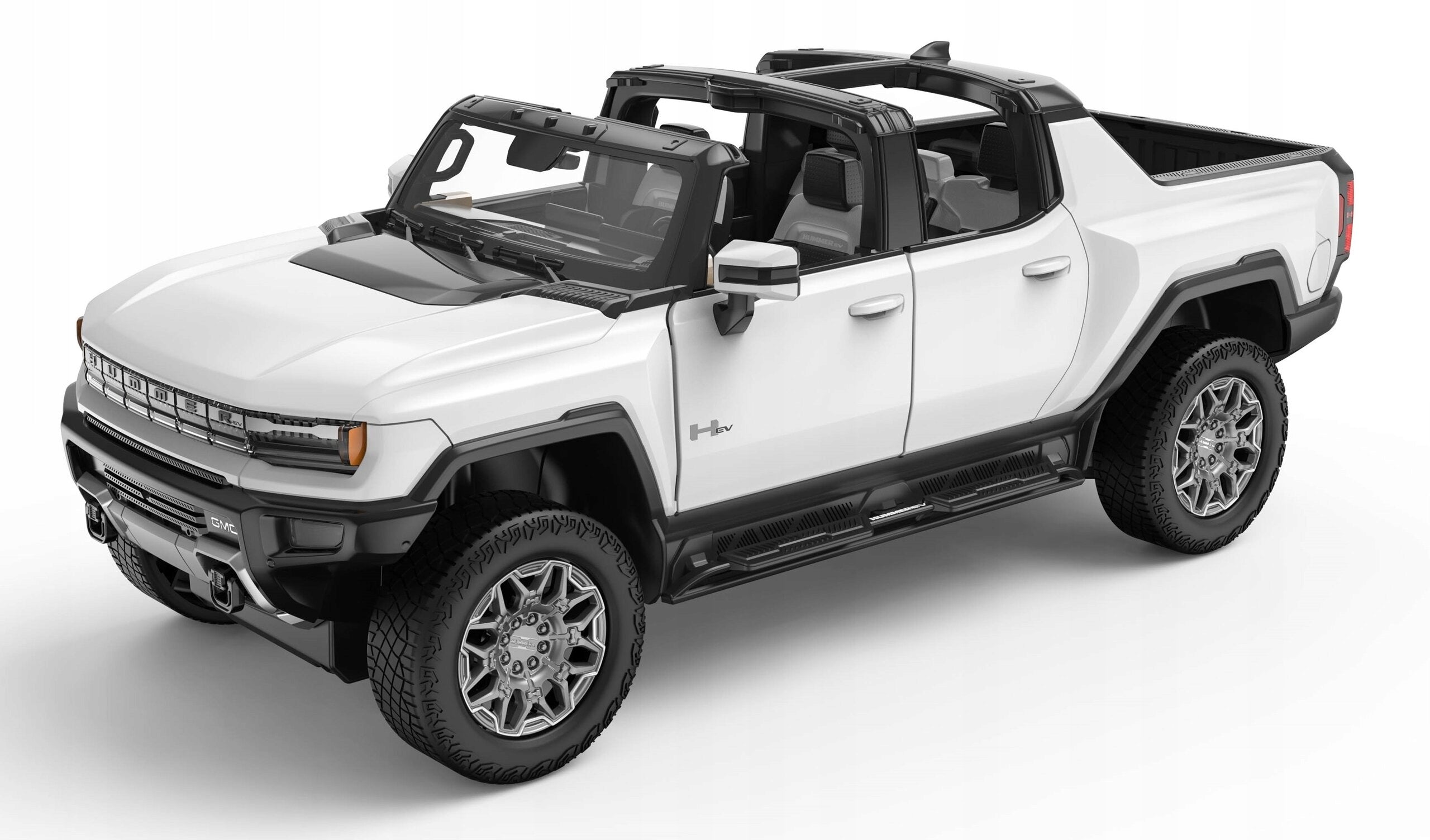 REMOTE CONTROLLED OFF-ROAD CAR 4x4 AUTO RC REMOTE CONTROL LARGE HUMMER WHITE