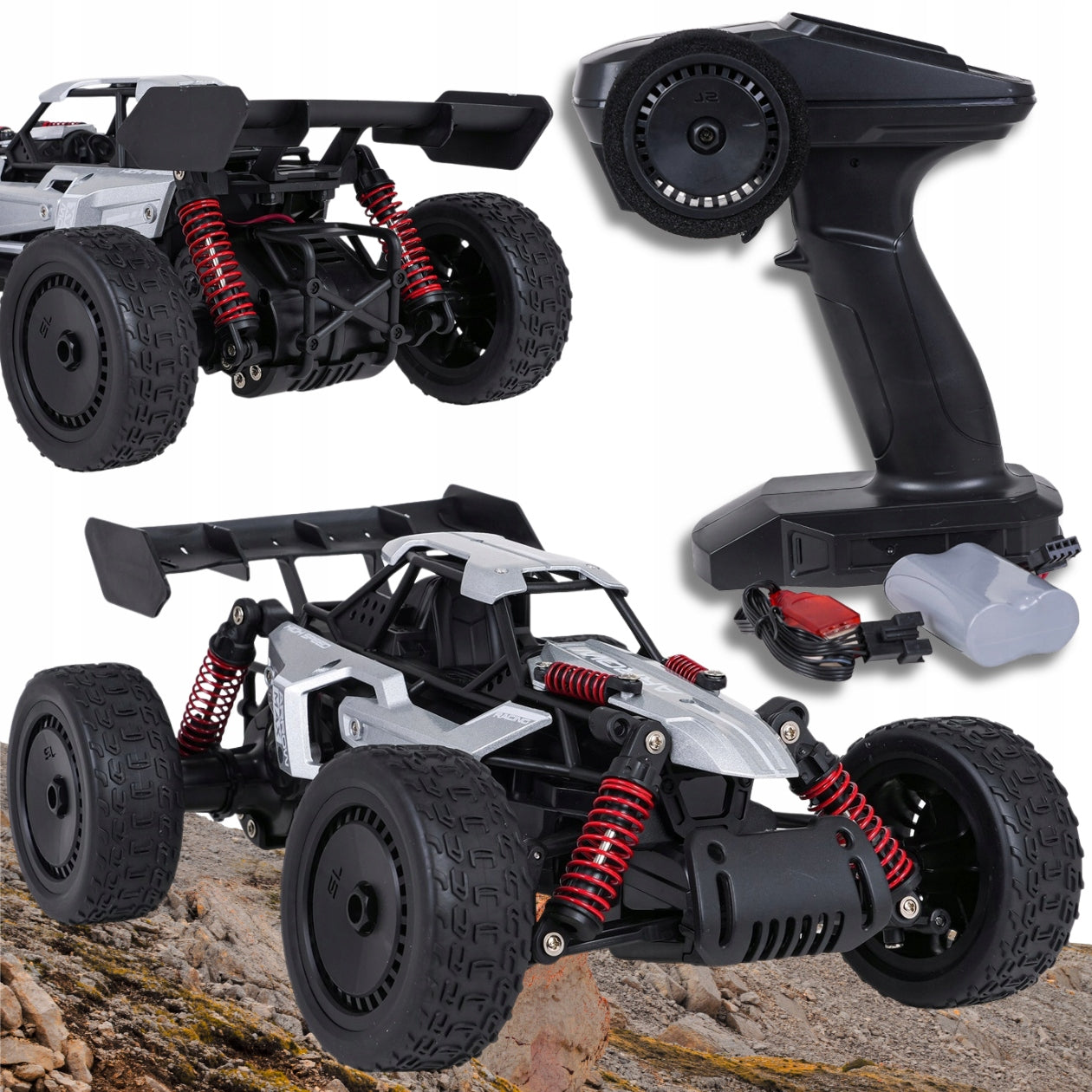 REMOTE CONTROLLED OFF-ROAD CAR FOR REMOTE CONTROL 25 km/h OFF-ROAD METAL