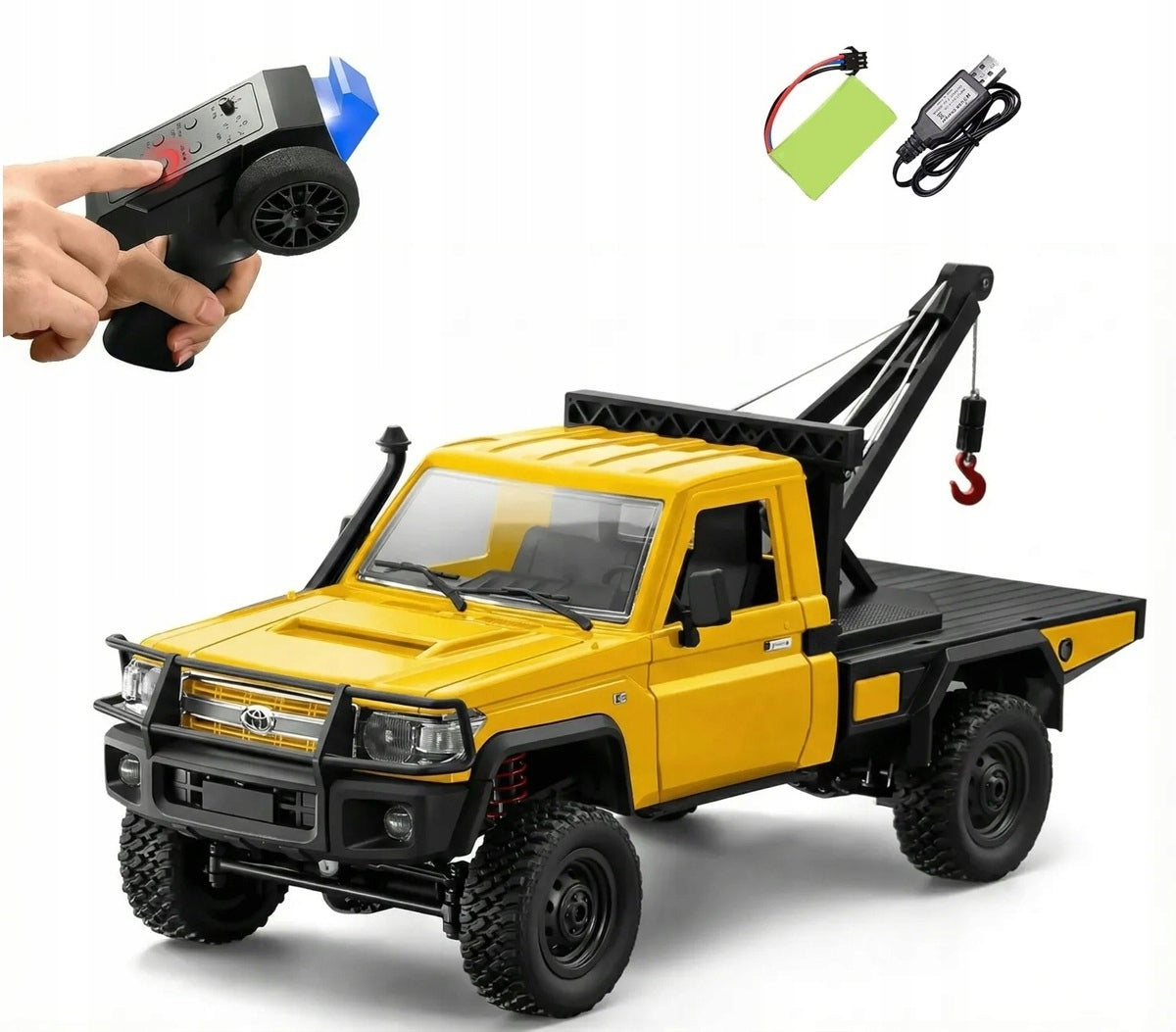 REMOTE CONTROLLED OFF-ROAD CAR TOYOTA TUGBOAT WITH WINCH MN-82T