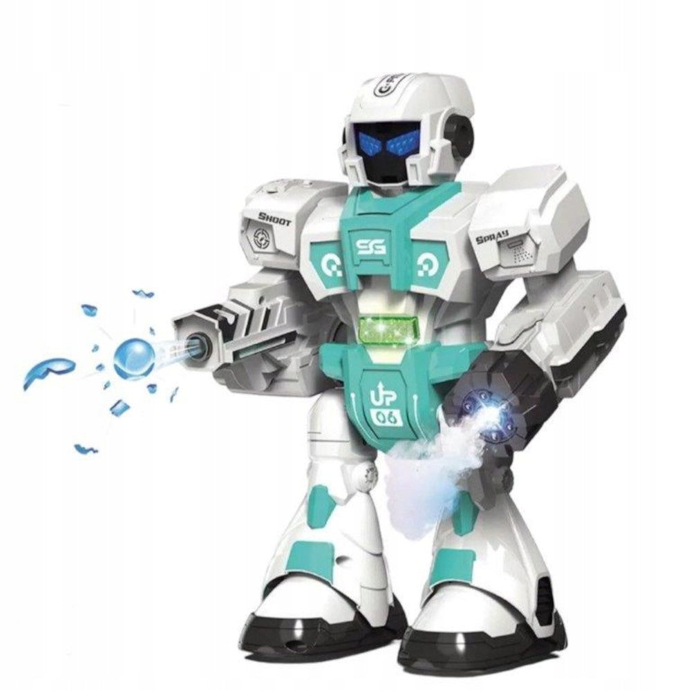 REMOTE CONTROLLED ROBOT SHOOTS BALLS WITH STEAM PILOT MULTIFUNCTION Character/Title other