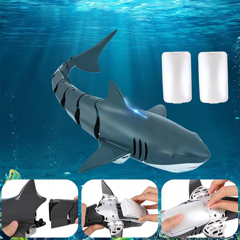 REMOTE CONTROLLED SHARK WATER TOY 2 BATTERIES + REMOTE CONTROL Kid's age 3＋ years