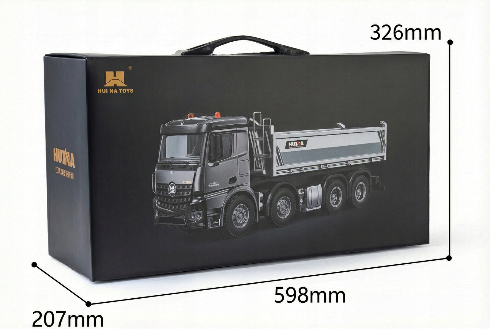 REMOTE CONTROLLED TIPPER H-TOYS 1536 PRO METAL TWO SWIVEL AXLES 1:14 Manufacturer code 1563pro