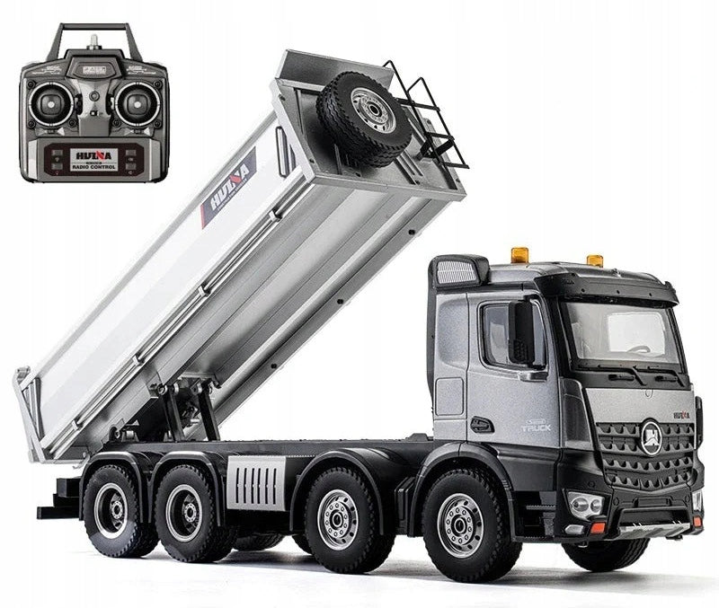 REMOTE CONTROLLED TIPPER H-TOYS 1536 PRO METAL TWO SWIVEL AXLES 1:14