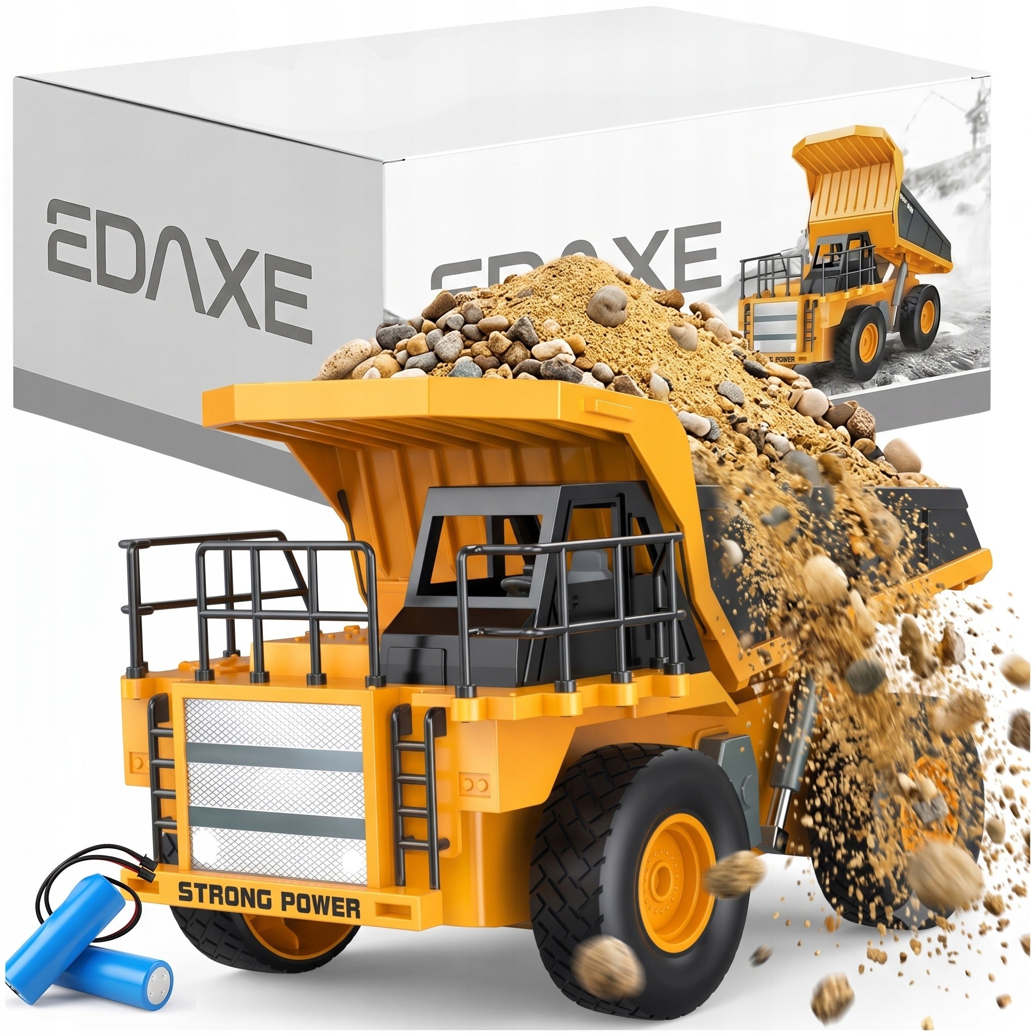 REMOTE CONTROLLED TIPPER TRUCK AUTO RC MOBILE SEMI-TRAILER PILOT