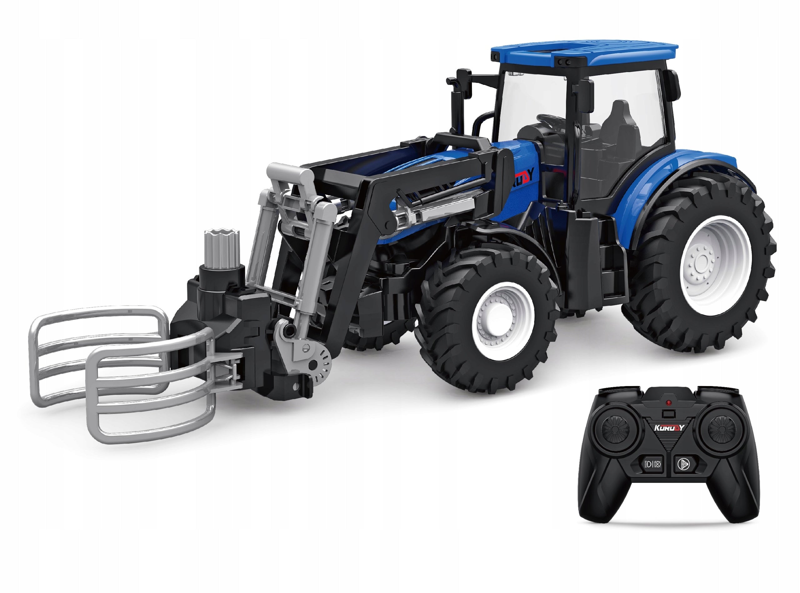 REMOTE CONTROLLED TRACTOR RC BLUE WITH STRAW GRIPPER SMALL FARMER Brand no brand