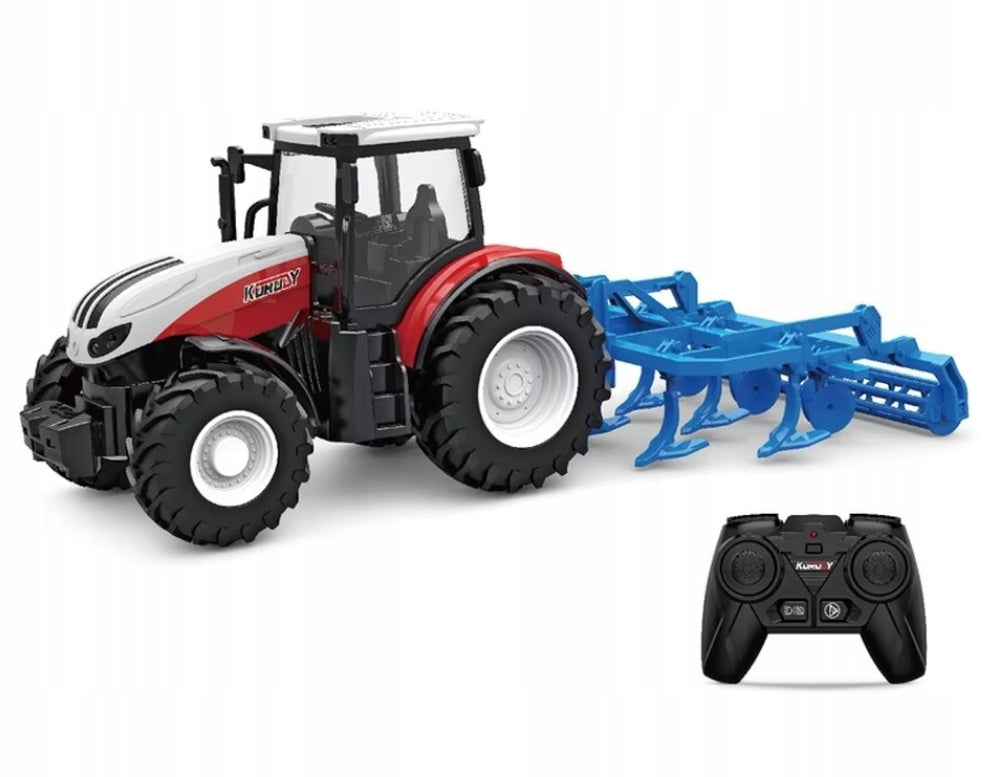 REMOTE CONTROLLED TRACTOR RC | TOY WITH CULTIVATOR FOR CHILDREN Packaging status original