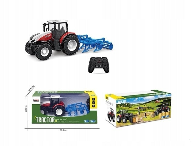 REMOTE CONTROLLED TRACTOR RC | TOY WITH CULTIVATOR FOR CHILDREN
