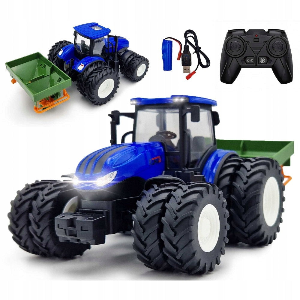 REMOTE CONTROLLED TRACTOR WITH SEED DRILL FOR REMOTE CONTROL RC LED LIGHTS