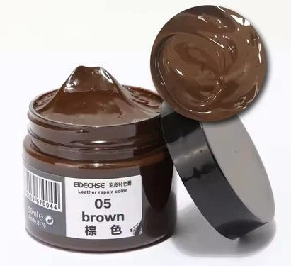 RENOVATION LEATHER IN PASTE SKIN REPAIR LIQUID GEL BRONZE 50 ml Brown