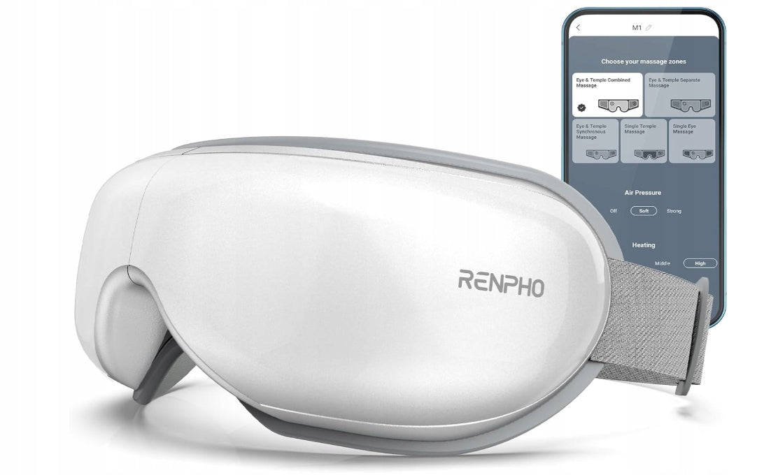 RENPHO Eye Face Massager with Bluetooth Music Heating App
