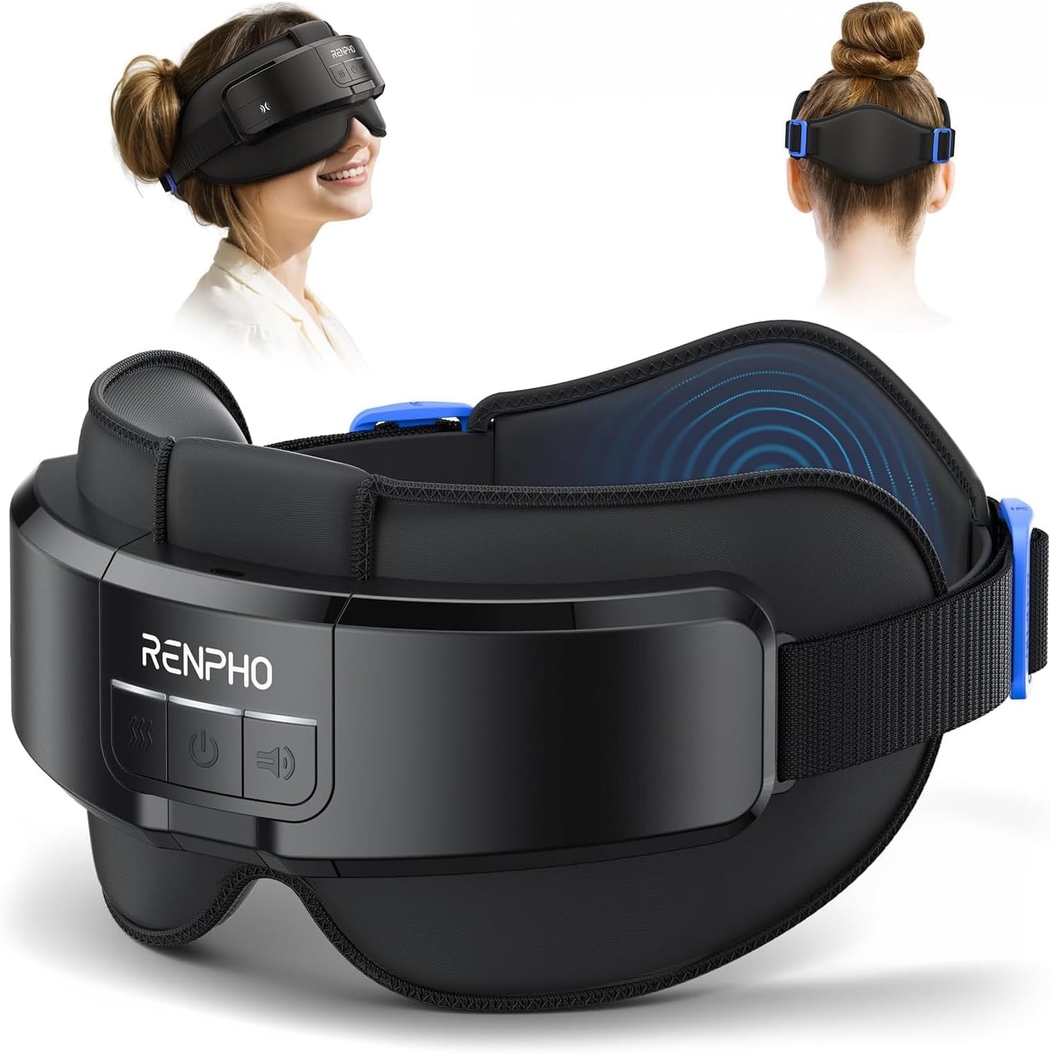 RENPHO Eyeris Masc 2 in 1 Head and Eye Massager with Heating Function