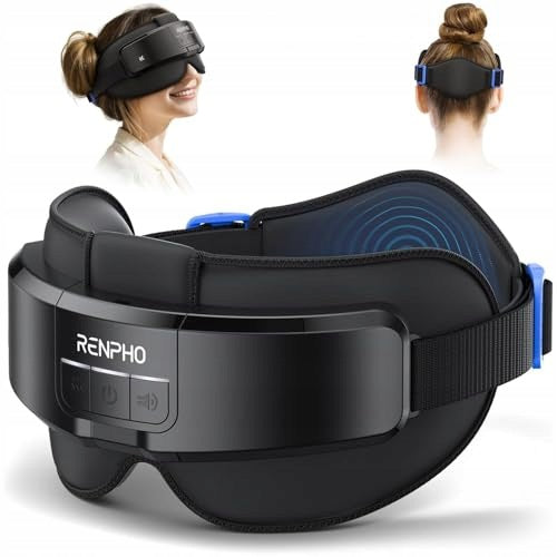 RENPHO Head and Eye Massager with Heat, Eyeris Masc, Heated Mask Manufacturer code R-WME01-BK