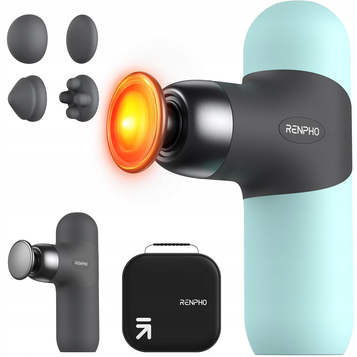 RENPHO Mini Thermal Massager with Heat Function Blue Travel