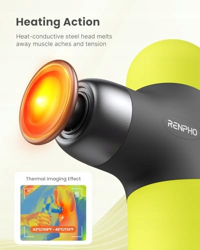 RENPHO Mini Thermal Massager with Heat Function Grey Portable Massager Packaging status original