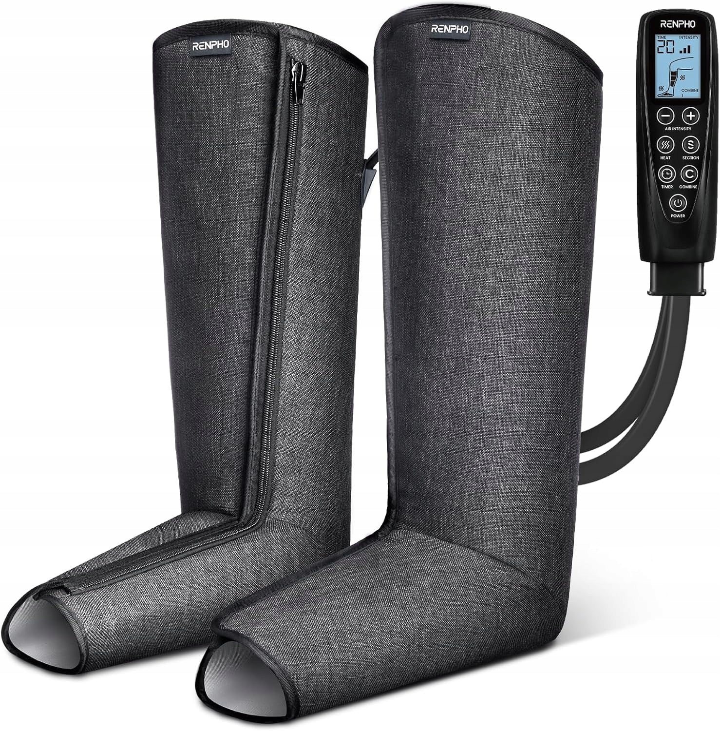 RENPHO R-F005 compression leg massager with heating 5 modes