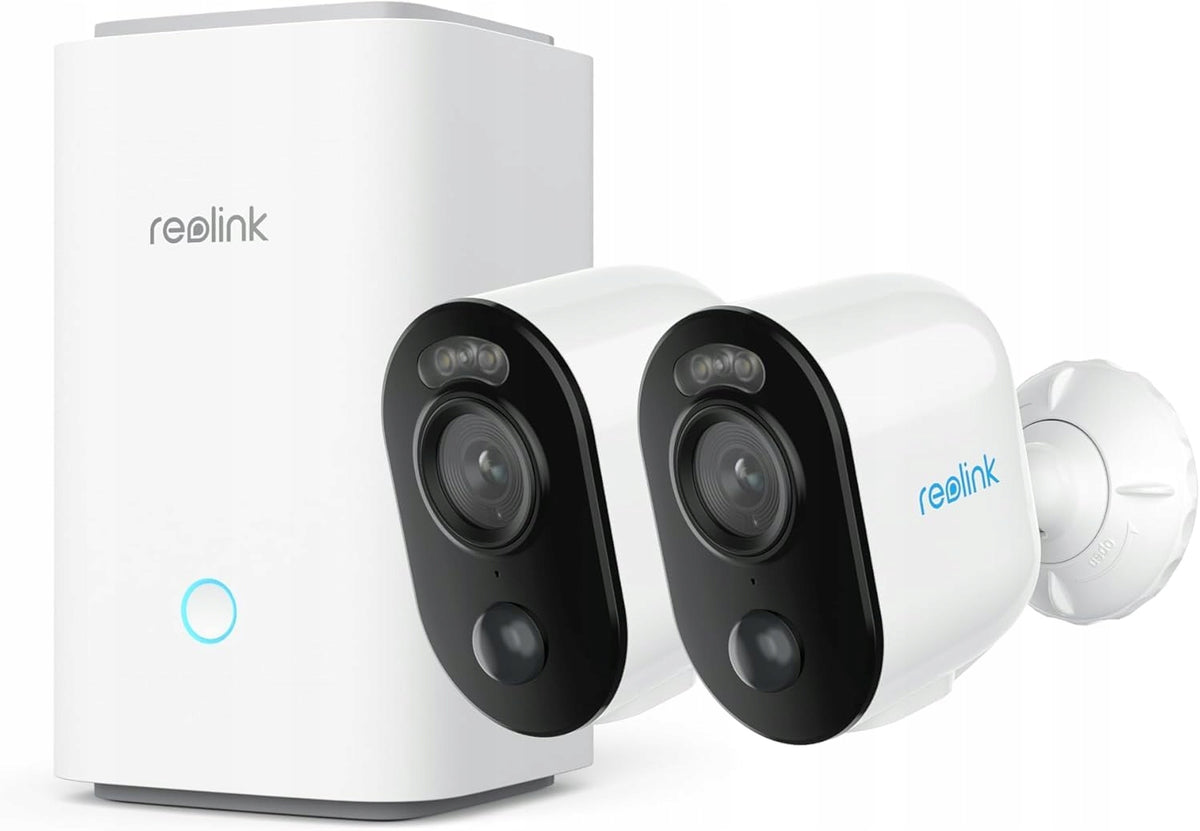 REOLINK Argus 3E 2K Outdoor Camera Kit with Headlight and Hub