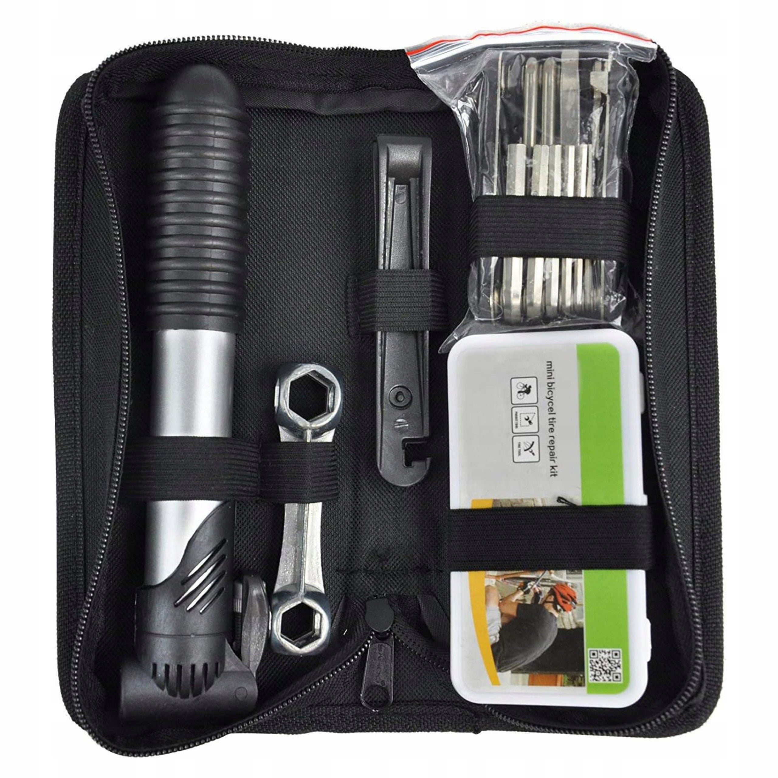 REPAIR KIT FOR BIKE MULTIFUNCTIONAL PATCHES KEY PUMP FOR FRAME +ETUI For multifunctional
