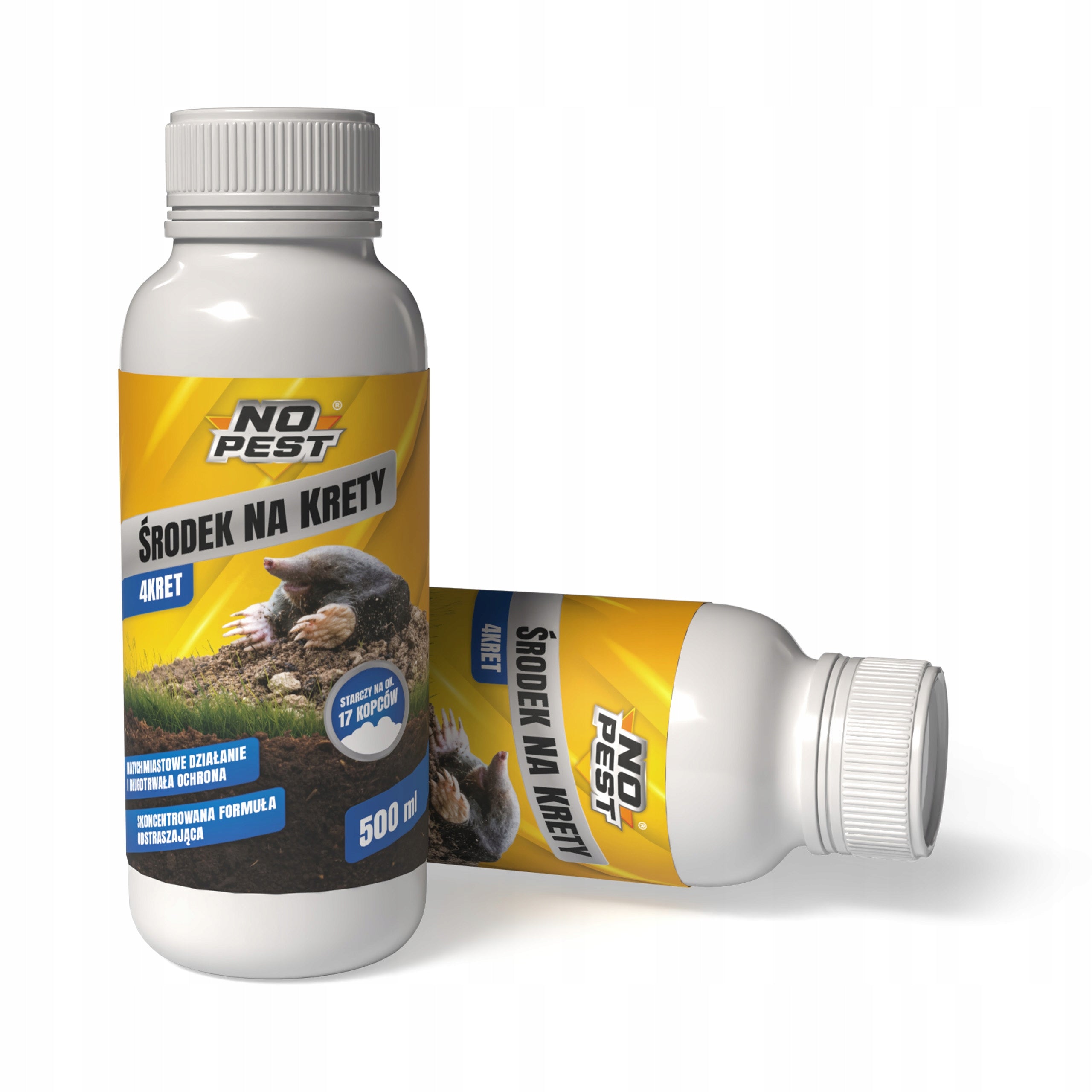 REPELLENT FOR MOLES VOLES RODENTS BARRIER 4KRET NO PEST 500ML Manufacturer code Środek, płyn przeciw kretom i nornicom
