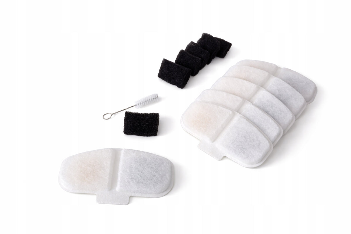REPLACEMENT FILTER SET FILTER FOR FOUNTAIN 6 PIECES + TOOTHBRUSH WF009LS