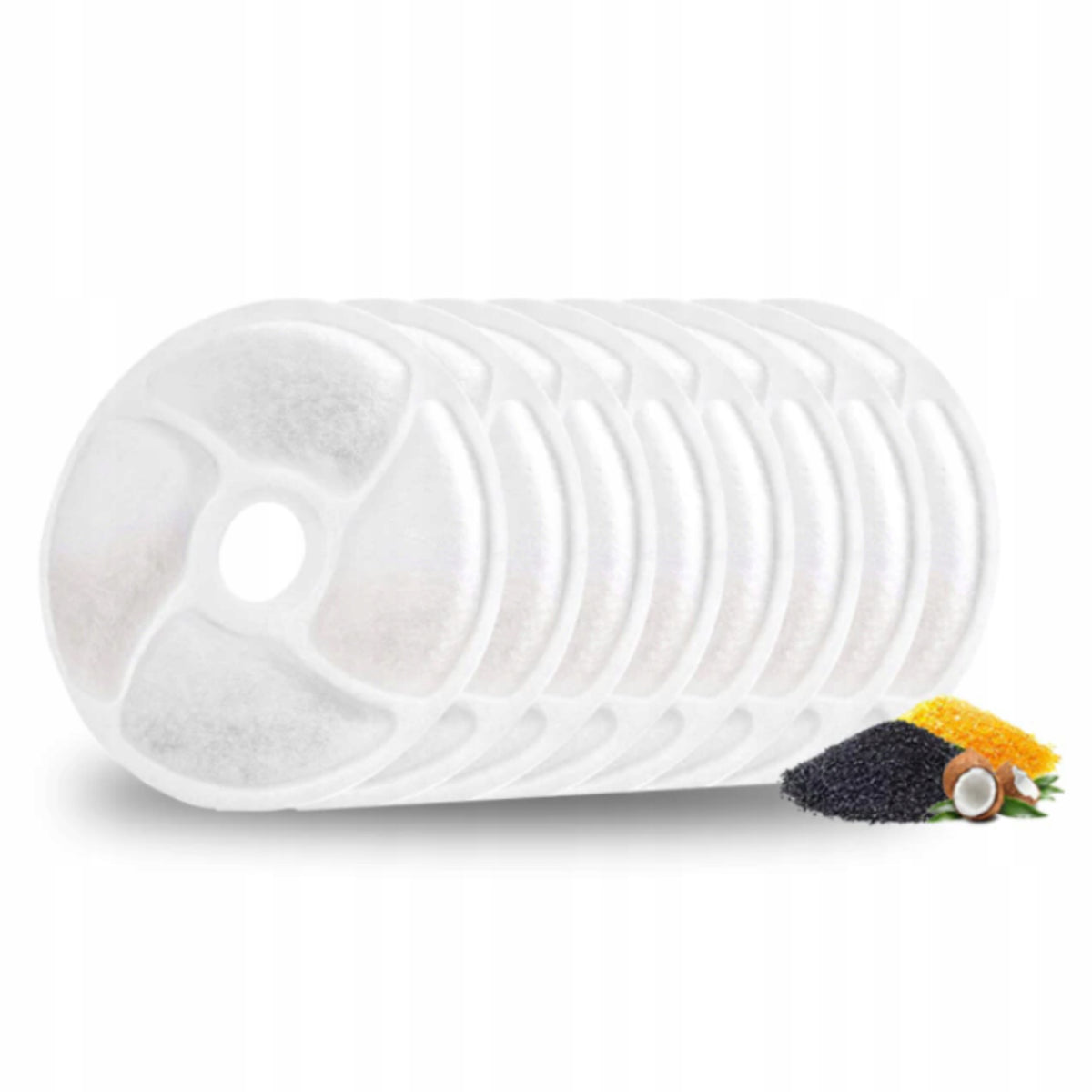REPLACEMENT FILTERS FOR AUTOMATIC CAT FOUNTAIN DRINKER 8 PACK