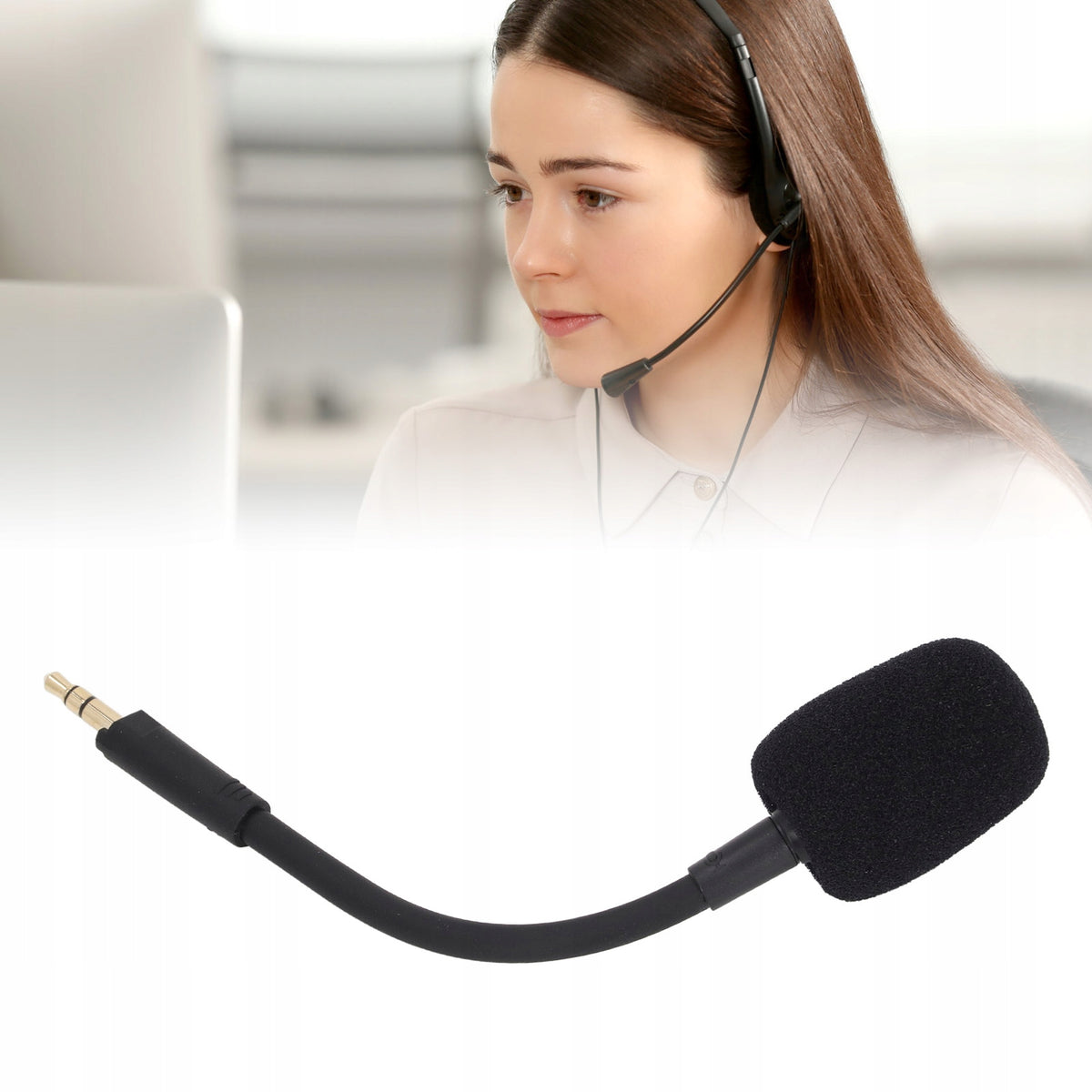 REPLACEMENT MICROPHONE FOR GAMING HEADPHONES 3.5MM JACK Packaging status original