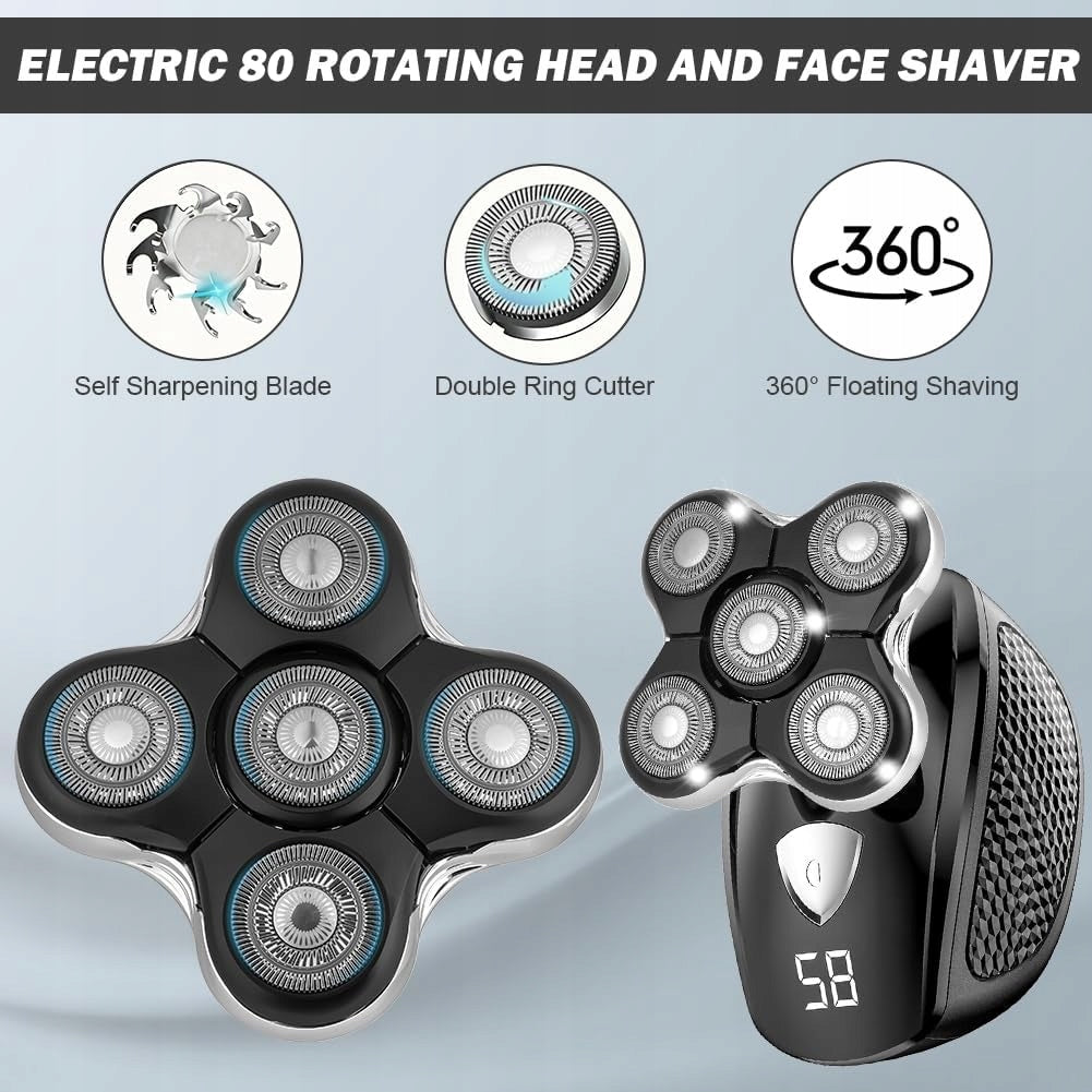 REPLACEMENT SHAVER HEADS 2 PCS COMPATIBLE RX5/XR7000/XR1500 Dominant color clear