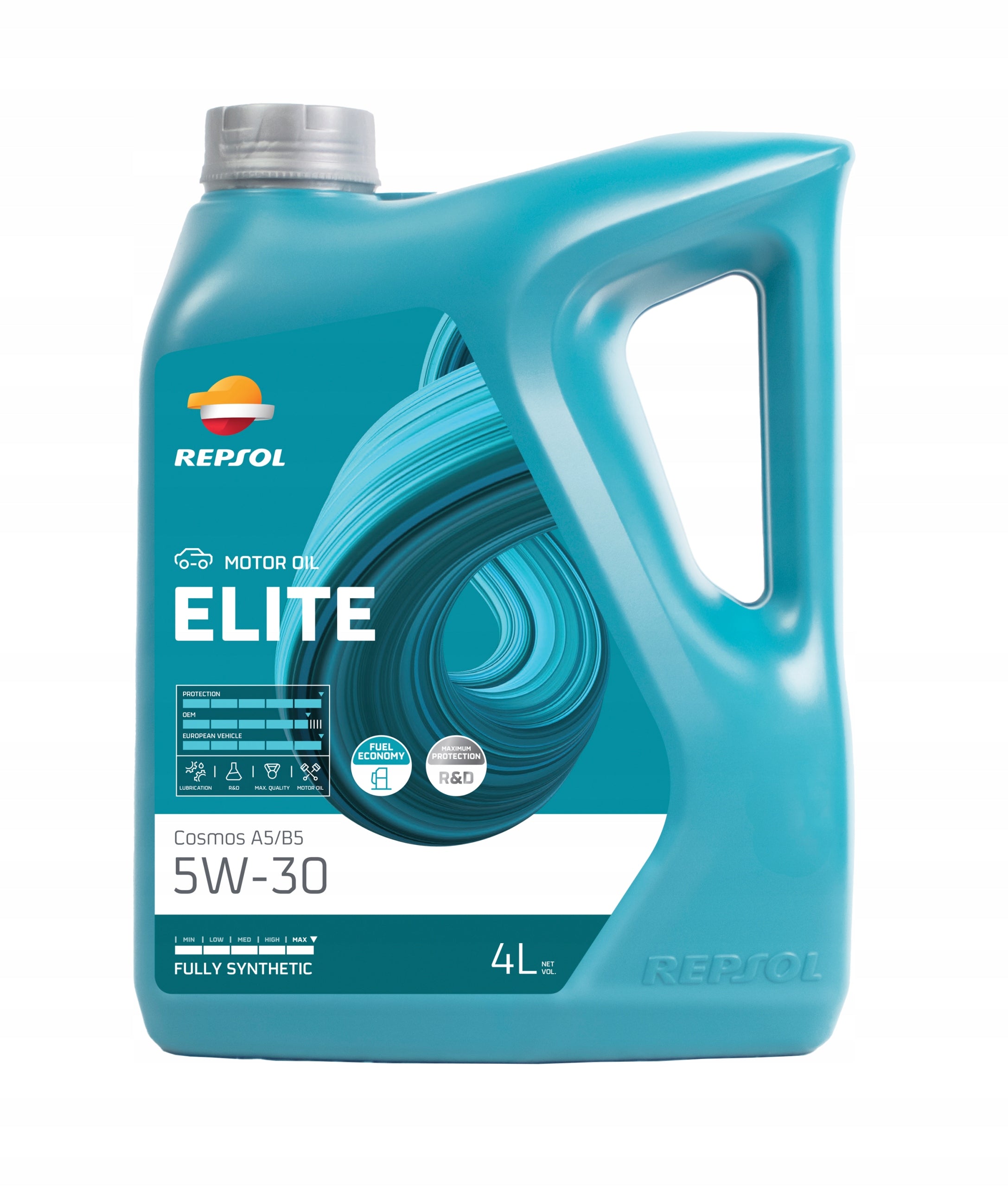 Repsol Elite Cosmos F Fuel Econo 5W30 Motoröl, 4 L 