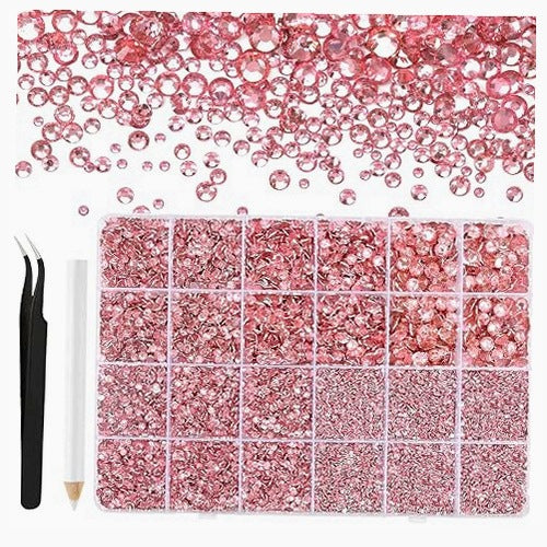 RESIN RHINESTONES SET OF 36000 PCS. 2 6MM DECORATIONS FOR BIRTHDAY