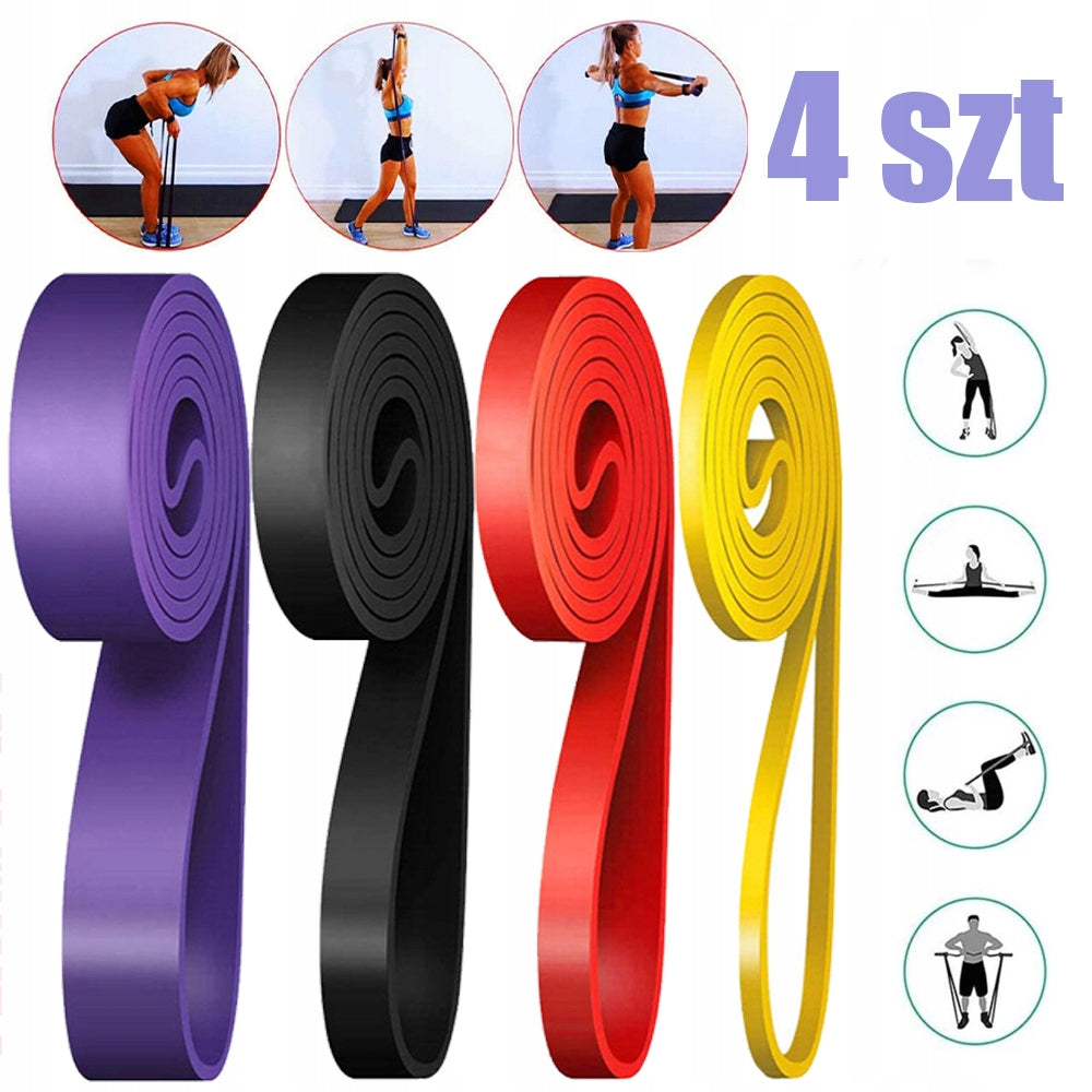 RESISTANCE BANDS FOR FITNESS, RESISTANCE BANDS 4 DIFFERENT LEVELS OF RESISTANCE BANDS Brand no brand
