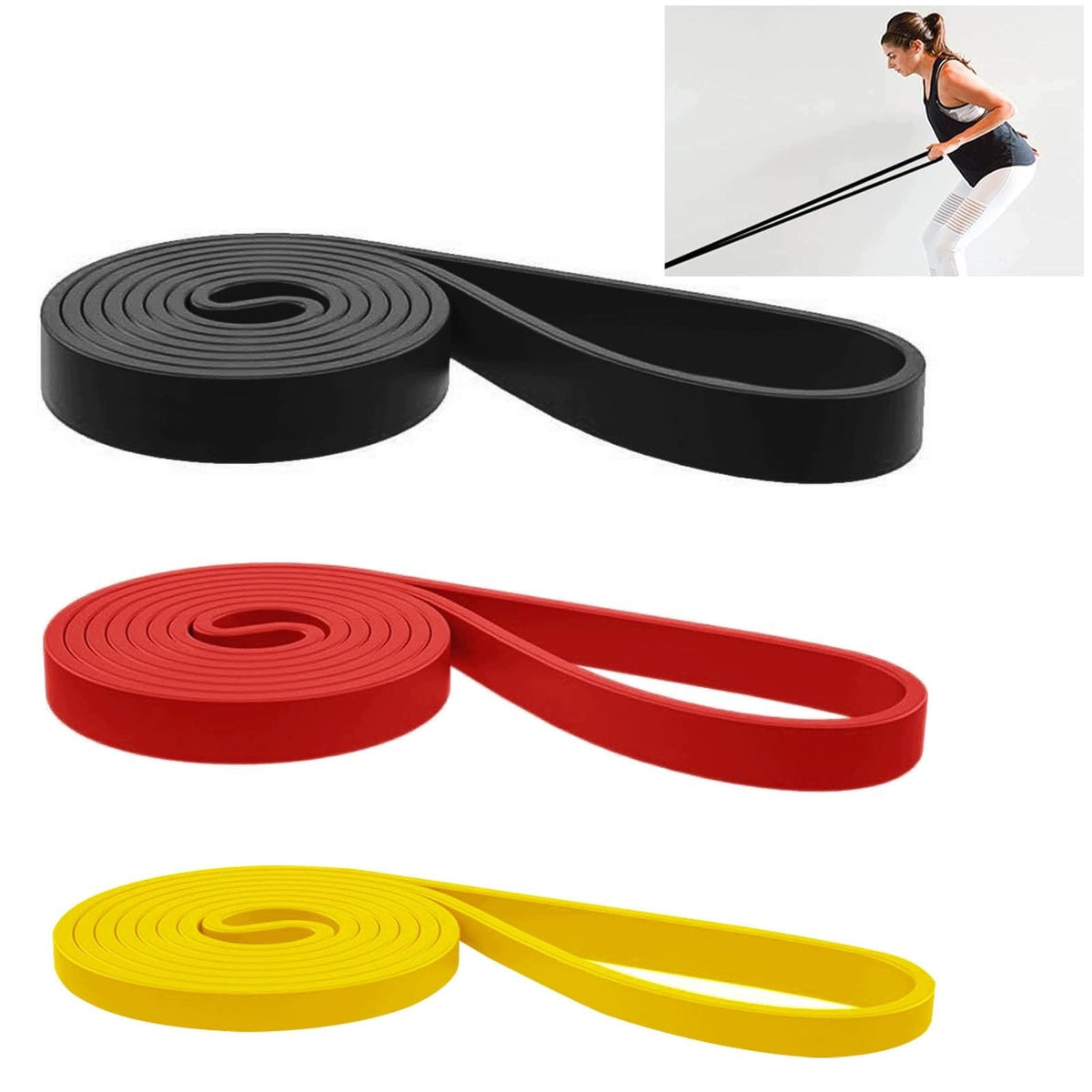 RESISTANCE BANDS SET OF RESISTANCE BANDS DIFFERENT LEVELS FOR EVERYDAY USE