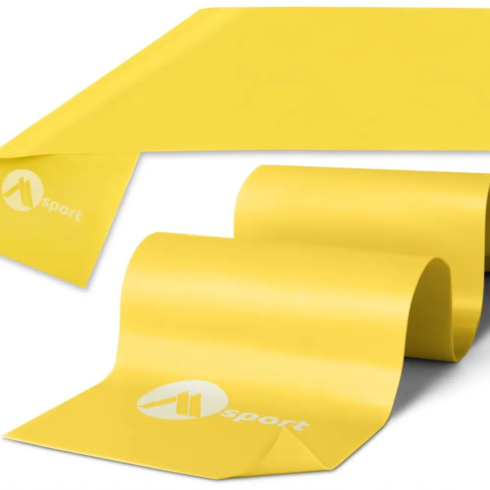 RESISTANCE RUBBER 0,15mm RESISTANCE 1-2kg TENSILE EXERCISE REHABILITATION TAPE Color yellow