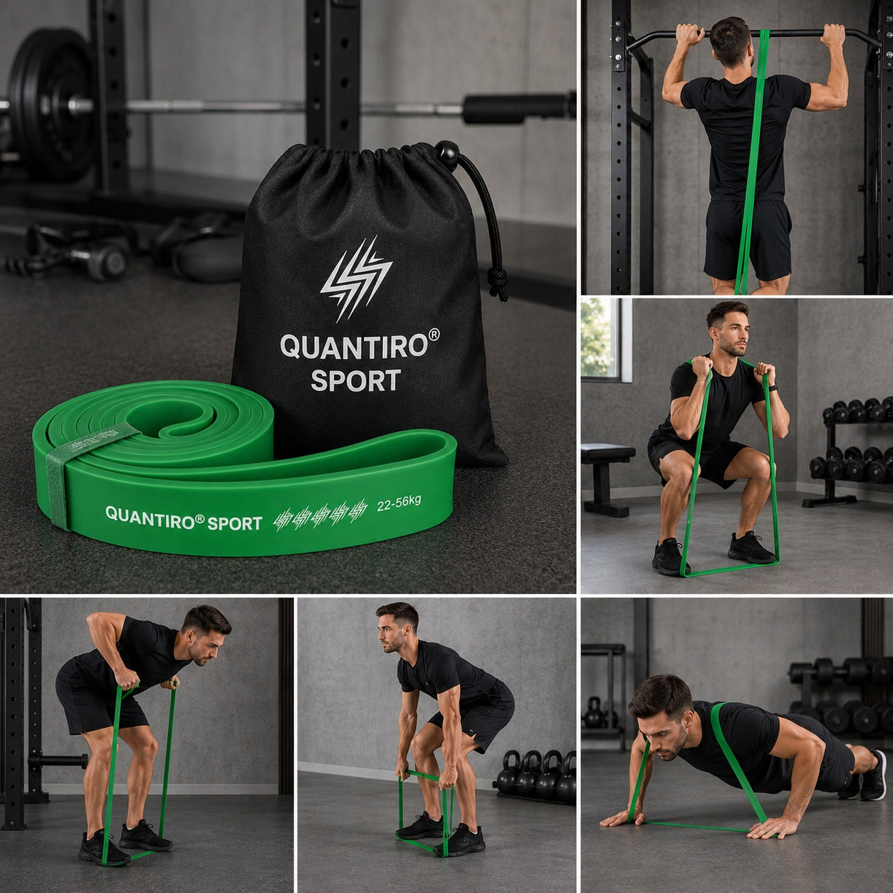 RESISTANCE RUBBER DURABLE STRONG PULL-UP EXERCISE TAPE POWER BAND 22-56kg Manufacturer code Guma Taśma oporowa havy mocna ciężka 22-56