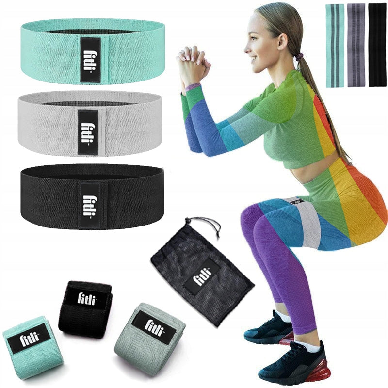 RESISTANCE RUBBER EXERCISE RUBBER MATERIAL RUBBER HIP BAND STRONG FITNESS BANDS