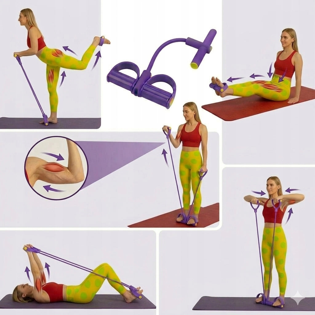 RESISTANCE RUBBER EXPANDER FOR EXERCISE AT HOME FOR WOMEN ARM LEG THIGH TRAINING Manufacturer code EKSPANDER DO ĆWICZEŃ UD RĄK NÓG BRZUCHA GUMA