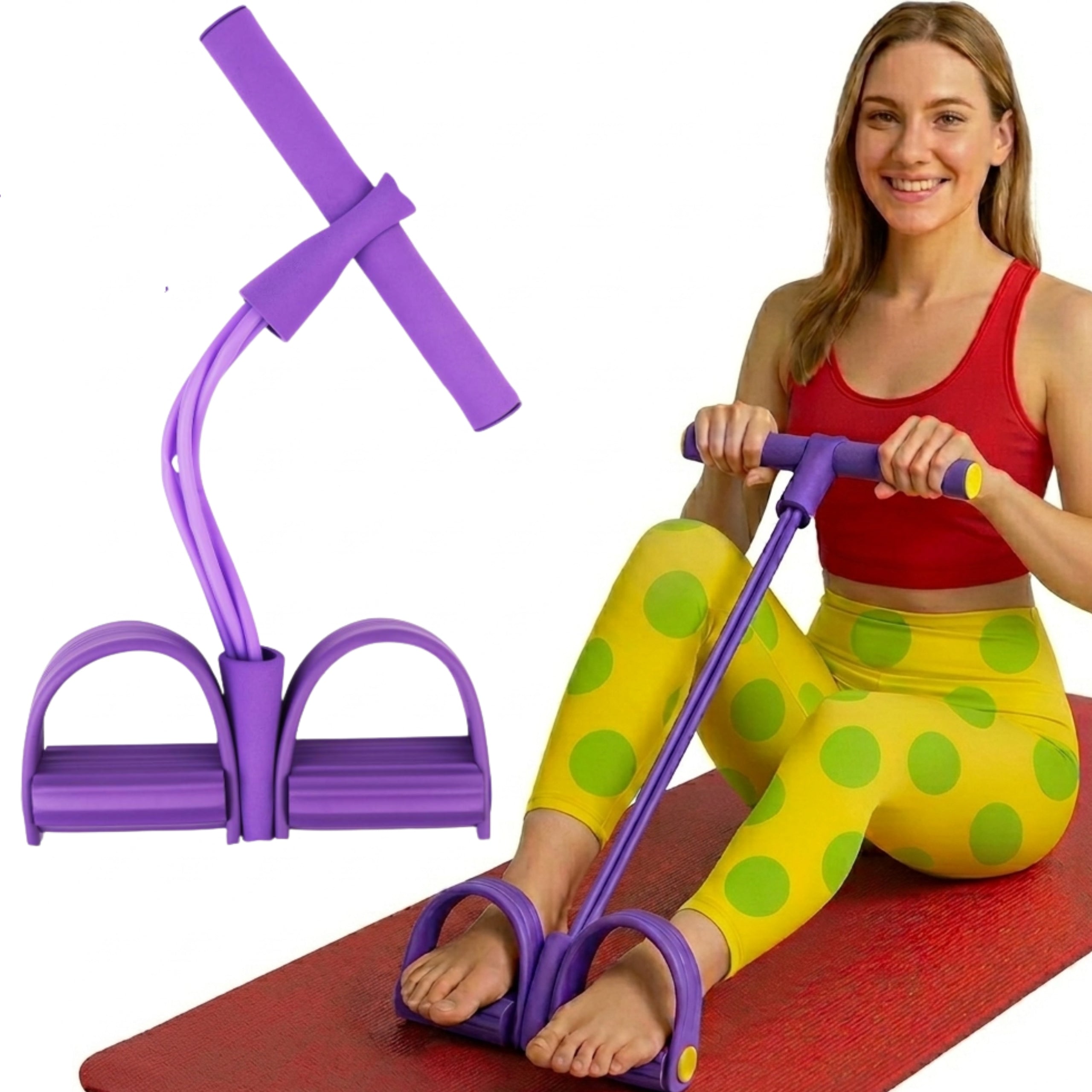 RESISTANCE RUBBER EXPANDER FOR EXERCISE AT HOME FOR WOMEN ARM LEG THIGH TRAINING