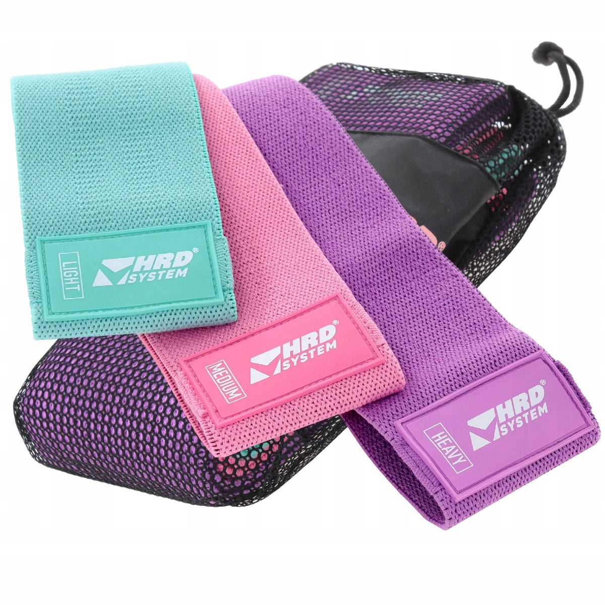 RESISTANCE RUBBER FITNESS HIP BAND EXERCISE SET