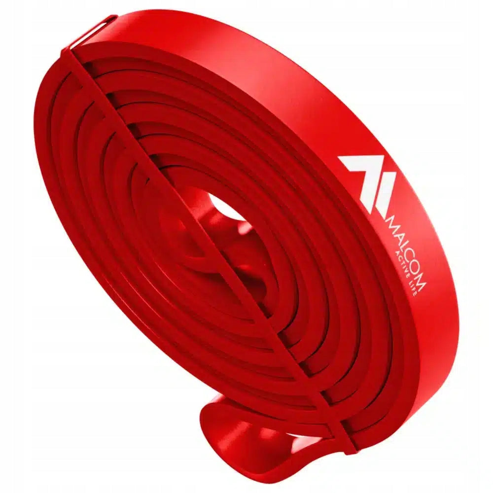 RESISTANCE RUBBER FOR EXERCISE POWERBAND RED 6-10KG Brand Malcom