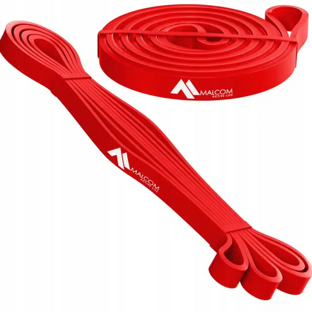 RESISTANCE RUBBER FOR EXERCISE POWERBAND RED 6-10KG