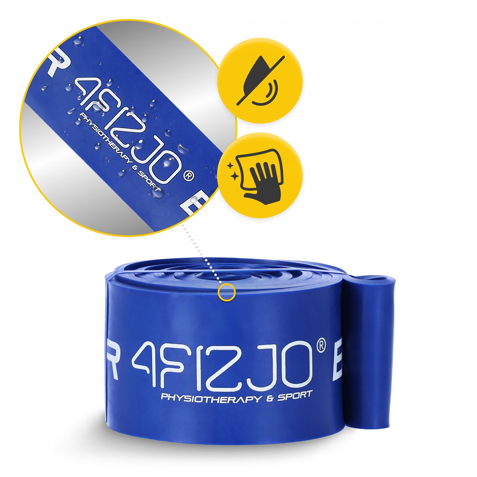 RESISTANCE RUBBER FOR HOME BAND EXERCISES STRONG TAPE FOR HOME EXERCISE REHABILITATION Width 64 mm