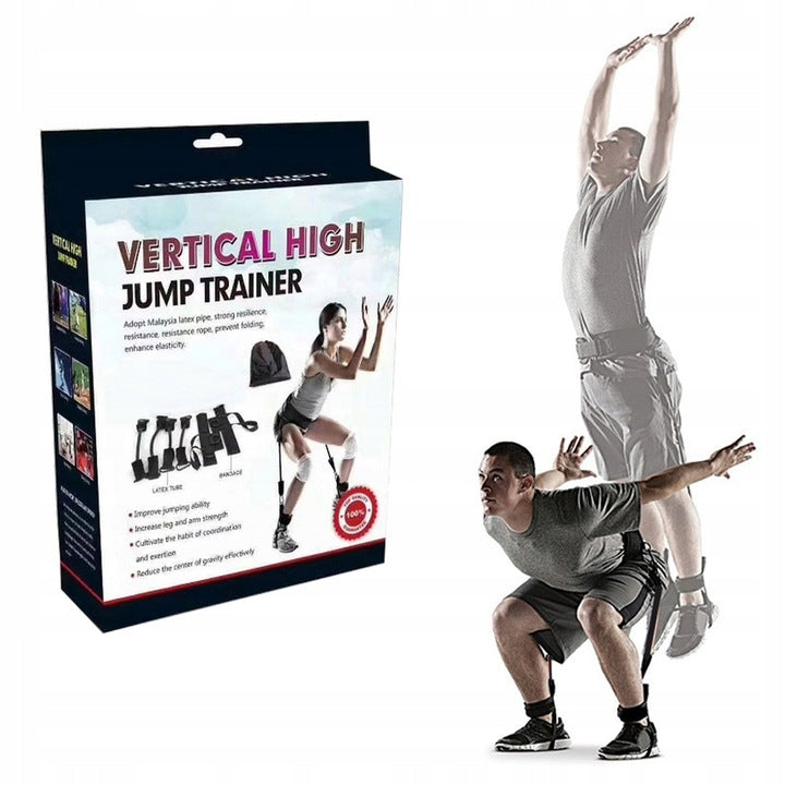RESISTANCE RUBBER SET FOR JUMPING BOXING TRAINING -CE Color black