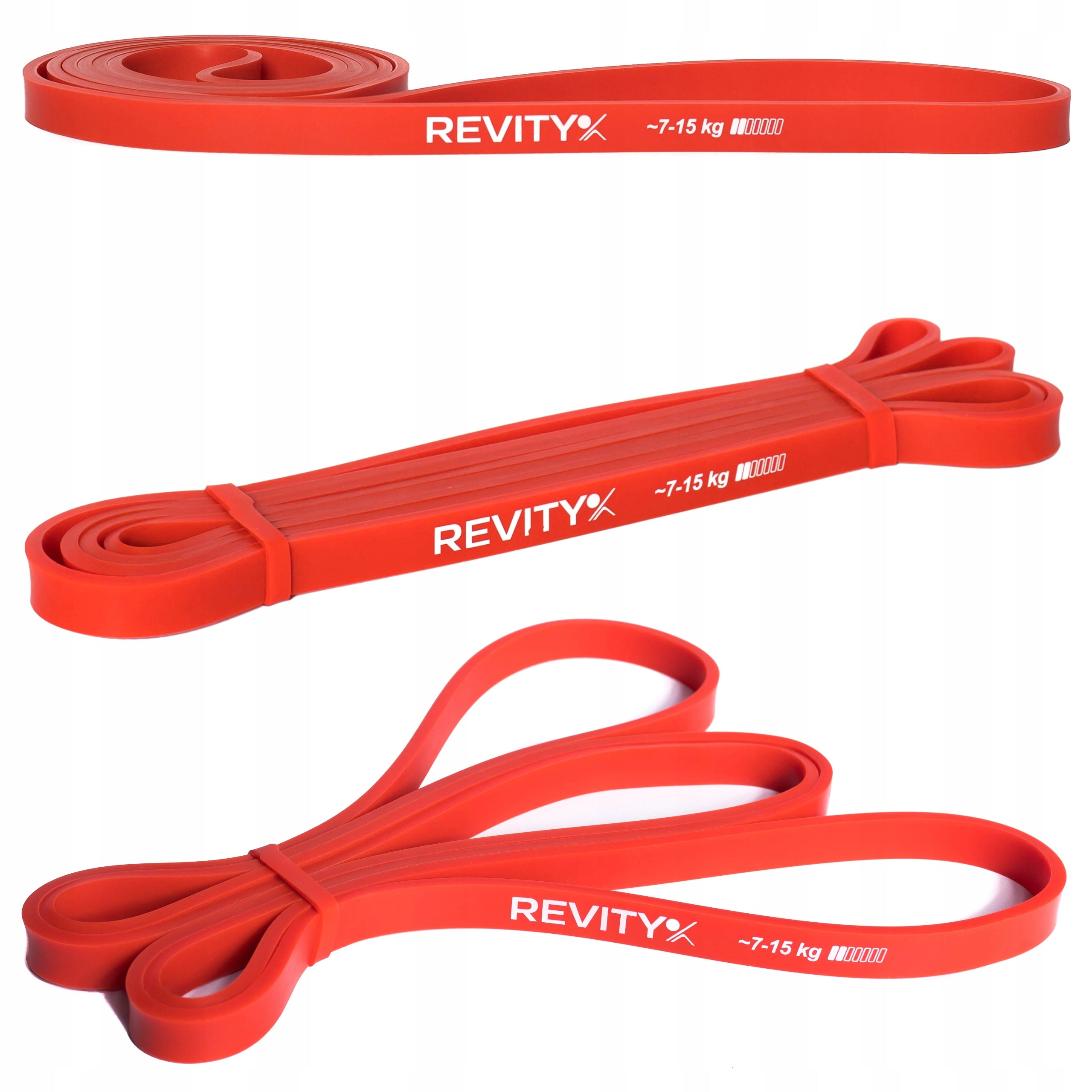 RESISTANCE RUBBER TAPE FOR FITNESS EXERCISES CROSSFIT REHABILITATION RED