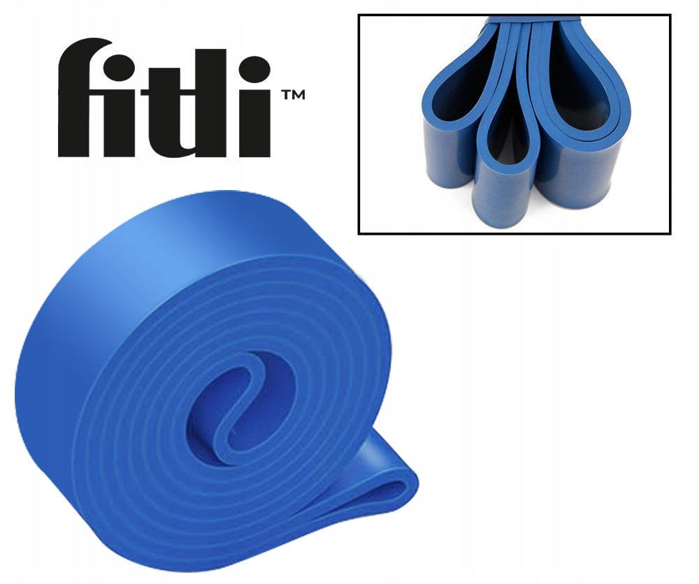RESISTANCE RUBBER for Exercise POWER BAND Training Rubbers BLUE STRONG 32-80kg Packaging status original