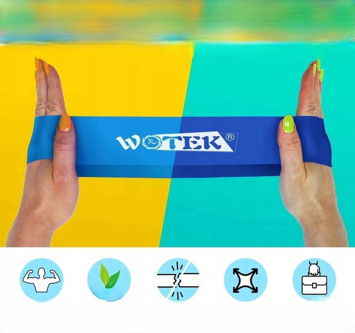 RESISTANCE RUBBERS FOR EXERCISE FITNES RESISTANCE BANDS FOR REHABILITATION Manufacturer code GUMY OPOROWE DO ĆWICZEŃ FITNES TAŚMY