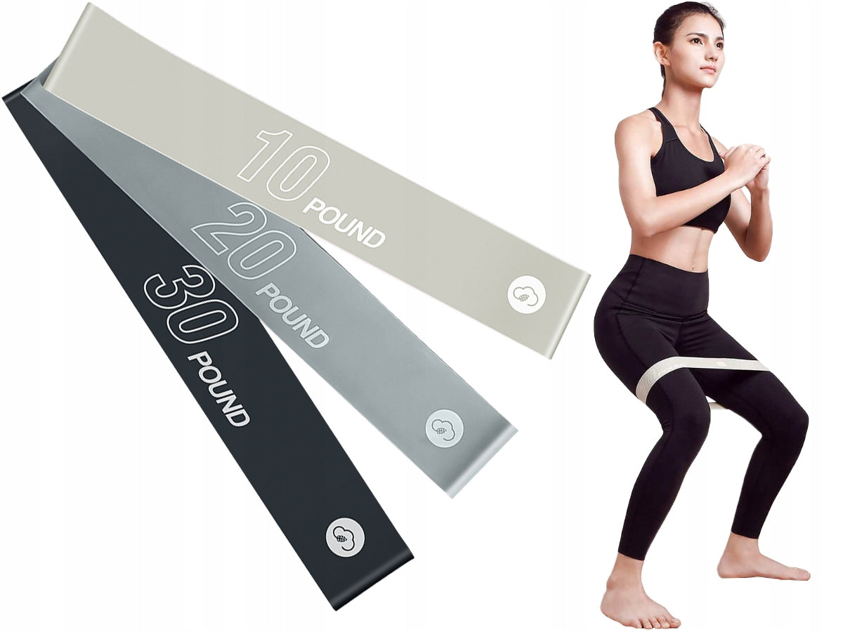 RESISTANCE RUBBERS FOR EXERCISE FITNESS TRAINING BANDS