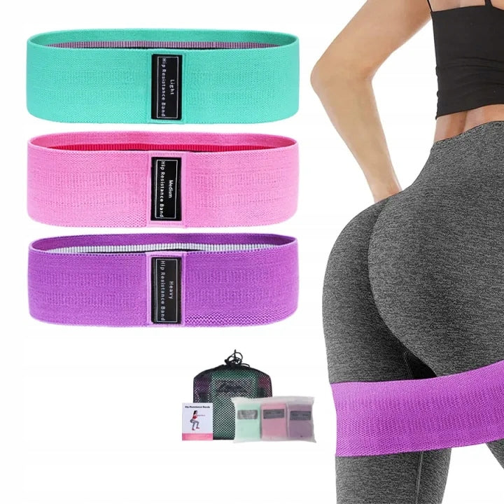 RESISTANCE RUBBERS FOR EXERCISE MATERIAL TRAINING TAPES SET OF TAPES 3PCS+BAG Brand no brand