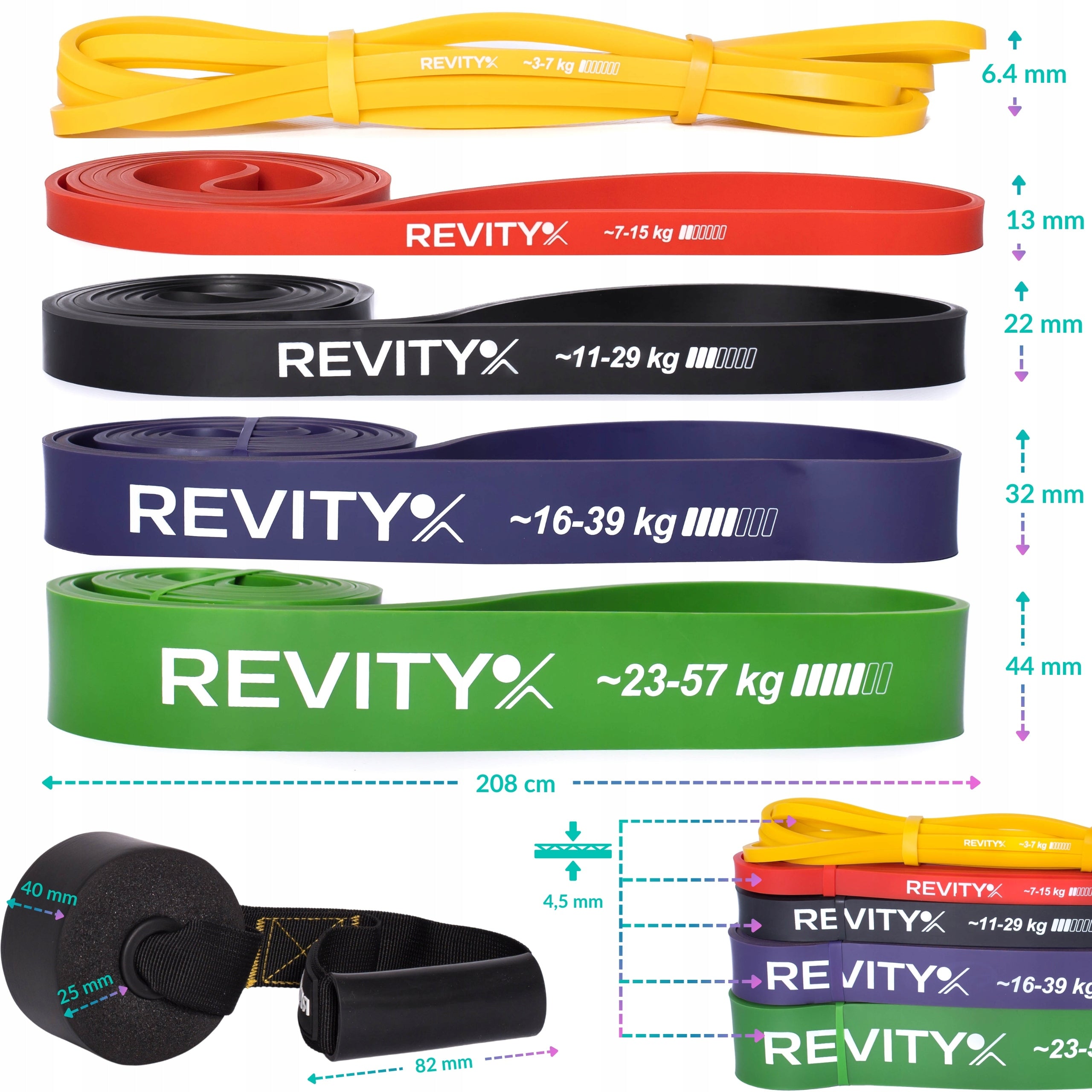 RESISTANCE RUBBERS FOR EXERCISE POWER BANDS FOR PULL-UP CROSSFIT HIGH QUALITY Kind rubber