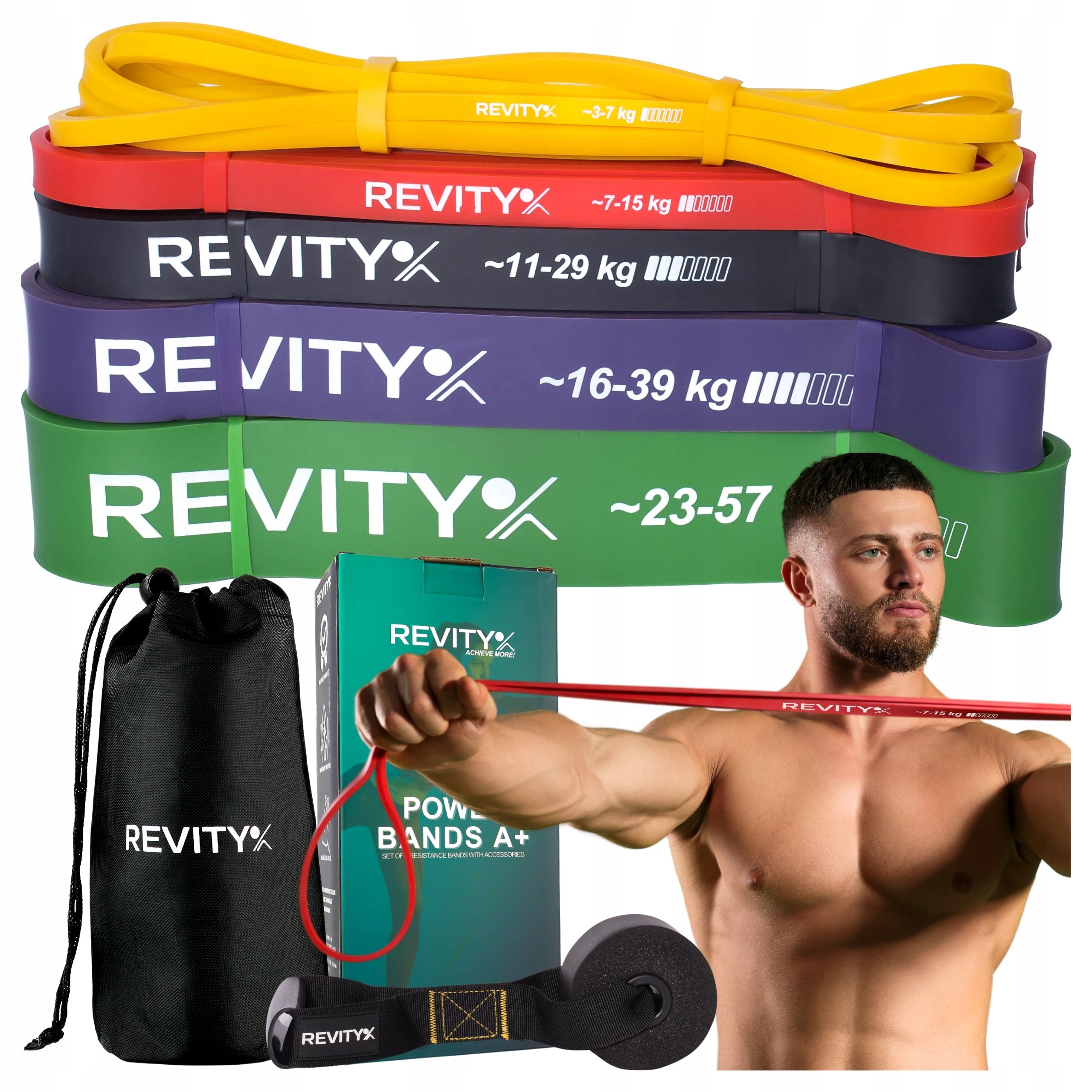 RESISTANCE RUBBERS FOR EXERCISE POWER BANDS FOR PULL-UP CROSSFIT HIGH QUALITY