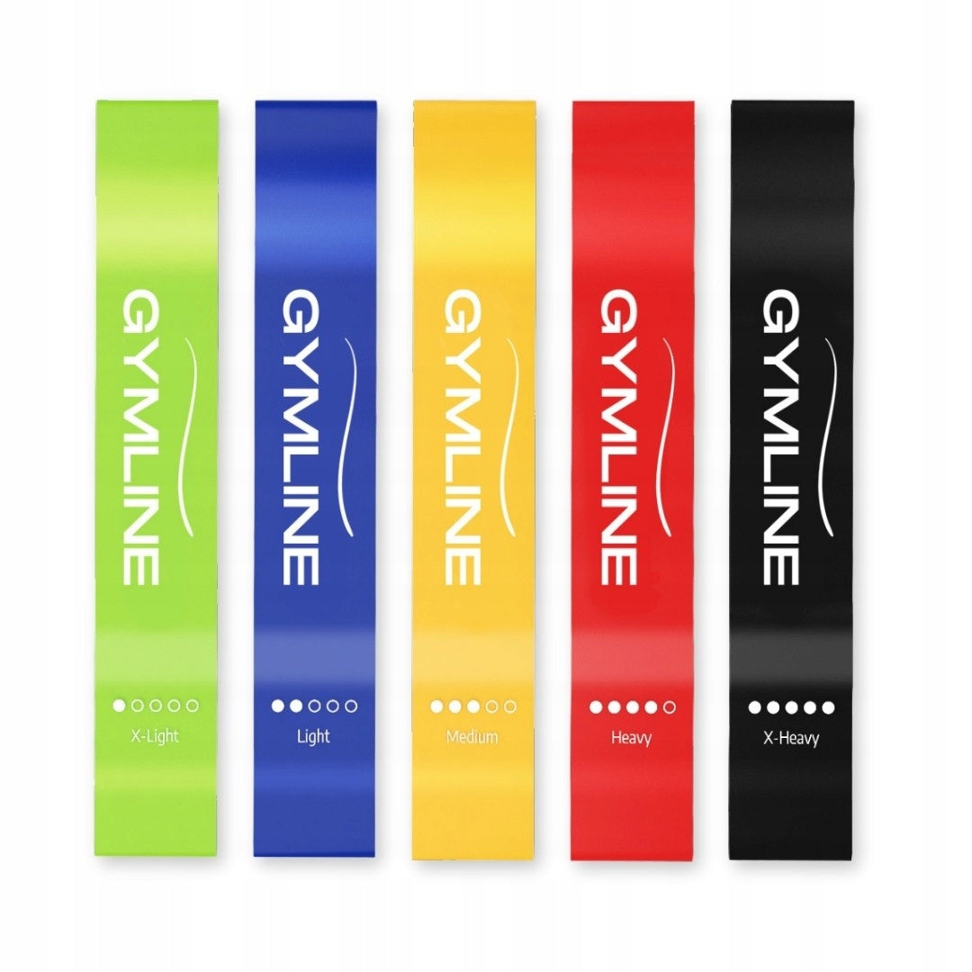 RESISTANCE RUBBERS FOR EXERCISE SET OF 5 PIECES 60cm FITNESS LATEX EAN (GTIN) 5906815600204