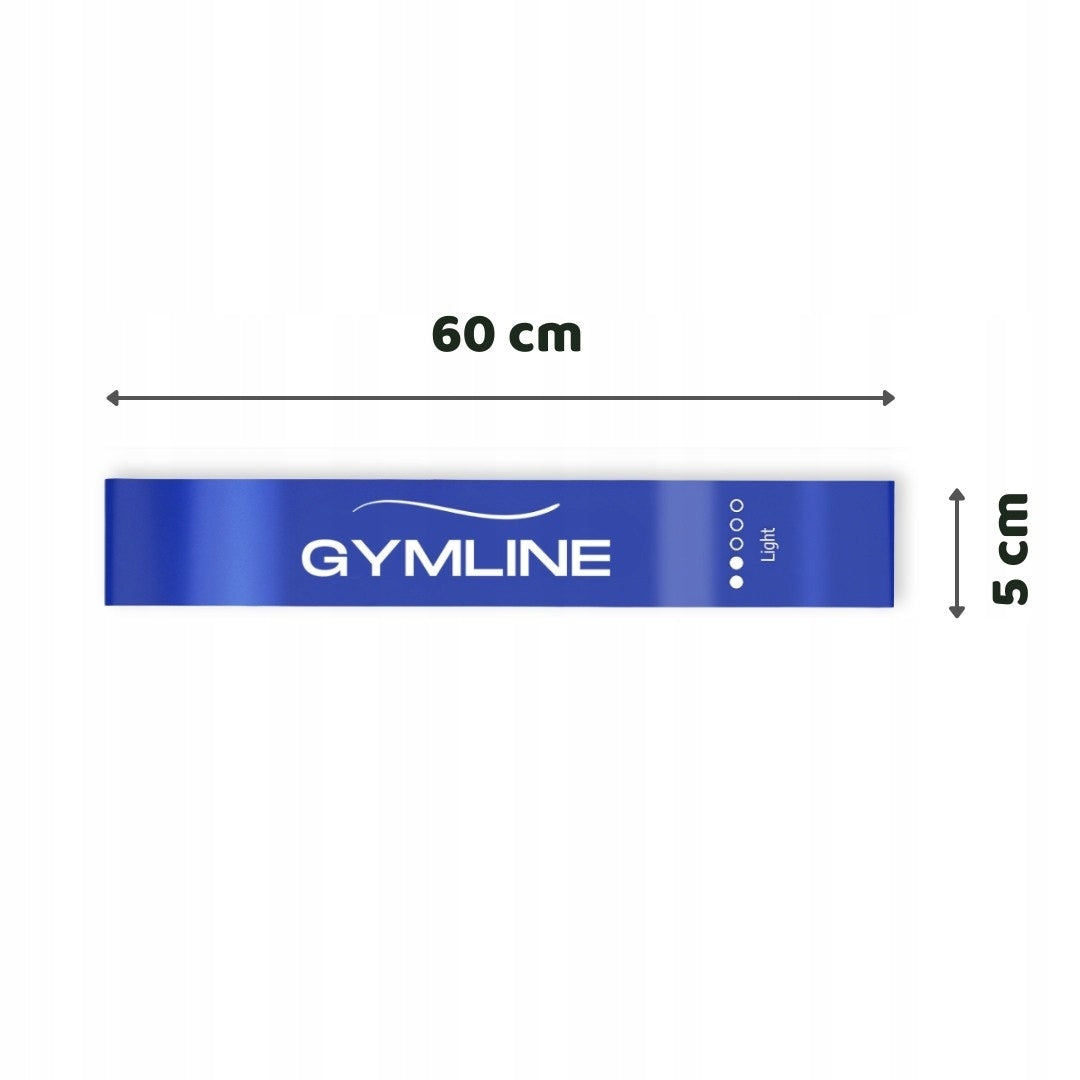 RESISTANCE RUBBERS FOR EXERCISE SET OF 5 PIECES 60cm FITNESS LATEX Manufacturer code 9870 Taśma oporowa lateksowa fitness