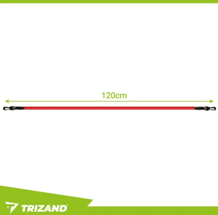 RESISTANCE RUBBERS FOR EXERCISE SET OF 5 RUBBERS WITH HANDLES OF THE HIGHEST QUALITY Model Gumy Oporowe do Ćwiczeń TRIZAND Uchwyty + Zaczep